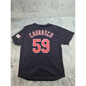 Cleveland Guardians Carlos Carrasco 59 Jersey Mens XL Navy Blue Match-Up MLB